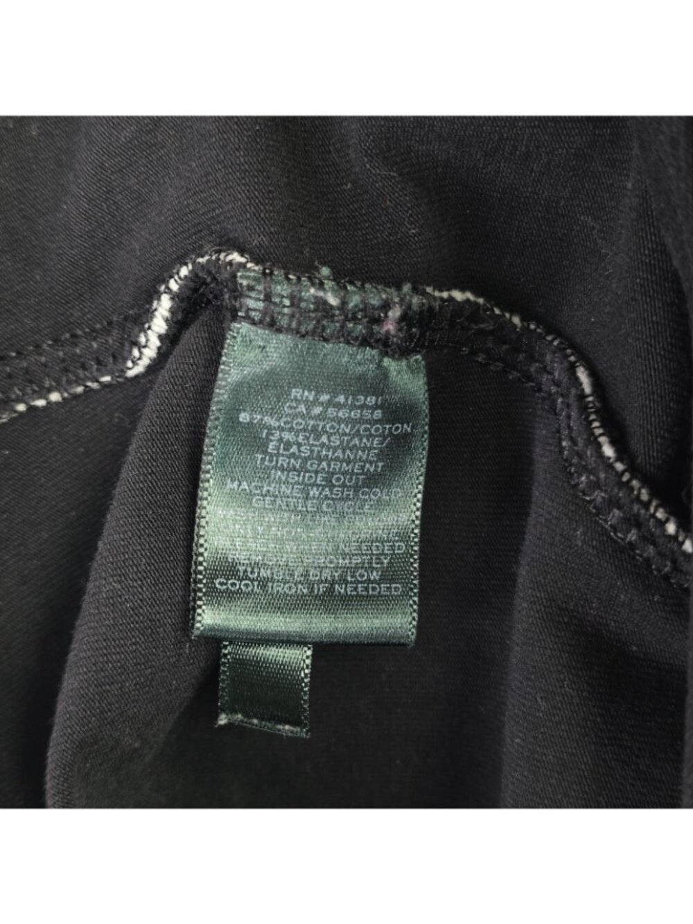 Lauren Ralph Lauren Athletic Lounge Pants Womens XL Black Zip Pocket Yoga Casual - Picture 9 of 9